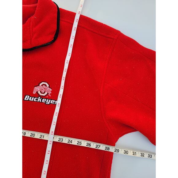 Vtg Ohio State University Quarter Zip Pullover Fleece - Picture 7 of 8
